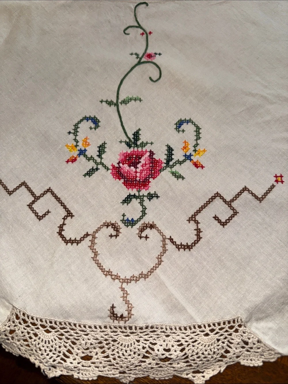 Antique tablecloth